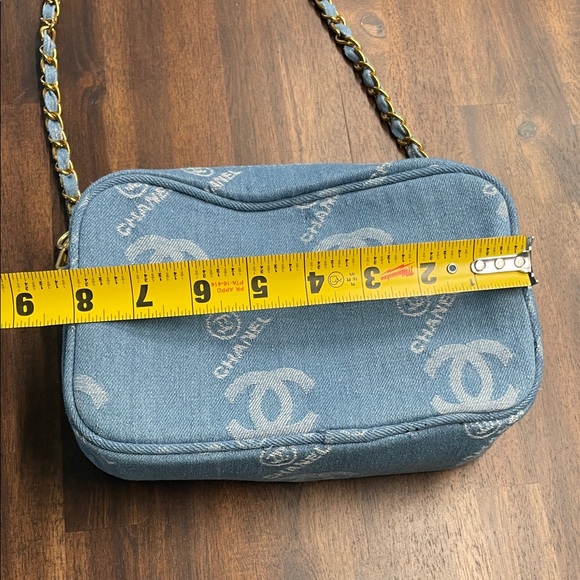 Chanel Beaute Makeup Denim Blue Crossbody Pouch Bag - Picture 10 of 16